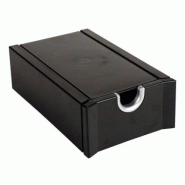 Exacompta Fichier cartes de visite Exactive, coloris noir/argent - 9002493093317
