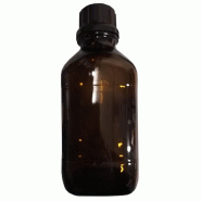 Flacon de laboratoire en verre brun carré - 1000 ml Flacon de laboratoire en verre brun carré - 1000 ml