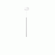 Gea Luce Suspension Simple Thalassia S/P Blanc 7W Led 3000K 398Lm 18° - Gealuce Suspension Design Moderne En Aluminium Satiné - THALASSIA S/P - BIANCO