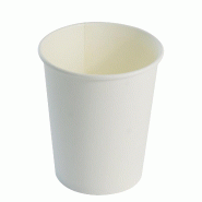 Gobelet Carton NOVACUP 170ml - Haute Densité FSC - Recyclable & Éco-responsable - Lot de 2000 - blanc en carton GH179