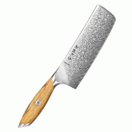 Hezhen - Couteau Damas Nakiri - Série phare X01 - multicolore X01-XC