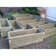 Jardinière en bois 125 litres