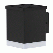 Lumisky Applique murale solaire SUNBOX BLACK H12cm Acier Noir - noir 3666162010928_0