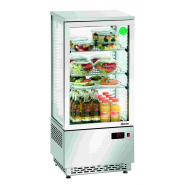 Mini vitrine réfrigérée 78l inox a2ch réf. 700478g bartscher