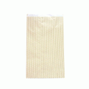Pochettes cadeaux "Vanesse" or 24+7,5x41cm - par 150 - Blanc et Or - Papier couché