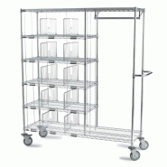 Sclessin 374.842P HYGIRACK Chariot 15 Casiers Professionnel - 374.842P