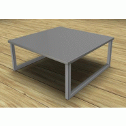 Table basse Punta forme carrée - SOKOA - Gris