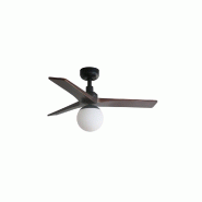 Ventilateur plafond Faro Barcelona Klim S noir noyer moteur CC silencieux LED dimmable télécommande incluse - marron plastique 1343427811L Ventilateur plafond Faro Barcelona Klim S noir noyer moteur CC silencieux LED dimmable télécommande incluse - marron plastique 1343427811L
