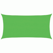 Voile d'ombrage 160 g/m² Vert clair 3x6 m PEHD Modèle Outdoor Theta - 311295