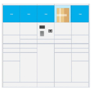 Casiers intelligents Click & Collect pour colis légèrement plus grands - Porte H40 - Smart Lockers Kuik 400_1