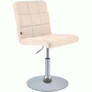 CLP Chaise de salle à manger Ricky en tissu Crème - beige textile 152602804 CLP Chaise de salle à manger Ricky en tissu Crème - beige textile 152602804