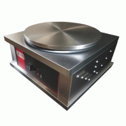 Crêpière électrique simple 40 cm de diamètre - Inox AISI 430 - Plaque fonte 12mm - SOFRACA Crêpière électrique simple 40 cm de diamètre - Inox AISI 430 - Plaque fonte 12mm - SOFRACA
