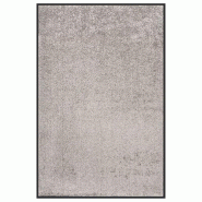 Décoshop26 - Paillasson porte d'entrée dessous antidérapant 80 x 120 cm PP torsadé gris vinyle DEC040596 - gris 3000265013606