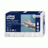 Essuie-mains compressé Xpress Premium H2 TORK pliage en M 21.2X32cm -par 12