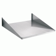 Étagère murale inox renforcée 600 x 600 mm - Charge jusqu'à 50 kg