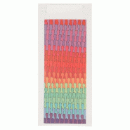Etui pour couverts papier Colorama + serviette blanche intissée 8,5x19,5cm x250