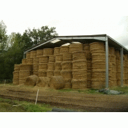 Hangar de stockage agricole bipente galvanisé pour production ou fourrage : simple à monter, excellent rapport qualité/prix