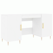 Helloshop26 - Bureau table poste de travail meuble d'ordinateur informatique étude 140 x 50 x 75 cm bois d'ingénierie blanc 02_0023511 - 3000214359793 Helloshop26 - Bureau table poste de travail meuble d'ordinateur informatique étude 140 x 50 x 75 cm bois d'ingénierie blanc 02_0023511 - 3000214359793