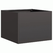 Helloshop26 - Jardinière en acier laminé à froid noire 40 x 40 x 30 cm design moderne extérieur espace vert 02_0051576 - vert acier 3000236988841