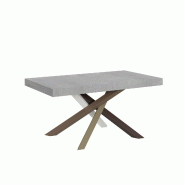Itamoby Table Extensible 90X160/420 Cm Volantis Cemento Structure 4/C - gris VE160TAV4C420-CM