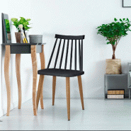 Lot de 2 chaises scandinaves Houlgate Noir - noir 3327480039304 Lot de 2 chaises scandinaves Houlgate Noir - noir 3327480039304