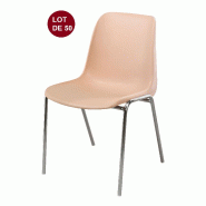 Lot de 50 chaises coques coloris beiges_0