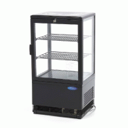 Mini Vitrine réfrigérée positive - 58 L - Noire | Maxima