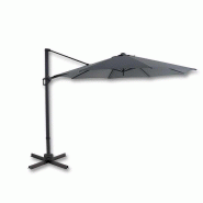 Parasol déporté borneo ø350 cm – MTF – toile grise avec poignée – 2naz0241_0