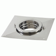 Plaque supérieure d'étanchéité à visser pev / carrée / poujoulat - ø180