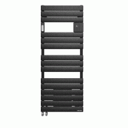 Sèche-serviettes mixte connecté Adélis Mixte digital avec soufflerie 1750W noir - Atlantic - 862681_0