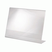 Sigel Présentoir de table Acrylic, incliné, pour A4 paysage, transparent - 4004360981777