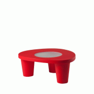 Table basse low lita de SLIDE - rouge