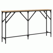 Table console chêne artisanal 140 x 23 x 75 cm Modèle Aero Confort Élite - 871334