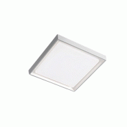 Zafferano Alu Applique Et Plafonnier En Aluminium Laqué Blanc, Led 25W, 3000K, Ip54, Design Moderne Carré 27X27 Cm Pour Intérieur Et Extérieur - b