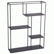 Étagère murale rectangle 60x45 cm - Noir Rectangle Métal Table Passion 45x12 cm - noir métal 3106238560020 Étagère murale rectangle 60x45 cm - Noir Rectangle Métal Table Passion 45x12 cm - noir métal 3106238560020