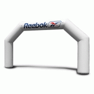 Arche gonflage publicitaire à angle, PVC 620 g/m2 avec trame renforcée