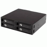 Backplane pour 4 disques durs SAS/SATA de 2,5" - Rack mobile 4x HDD / SSD avec échange à  chaud