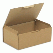 Emballage boîte postale en kraft brun simple cannelure - dimensions : 35 x 22 x 13 cm Emballage boîte postale en kraft brun simple cannelure - dimensions : 35 x 22 x 13 cm