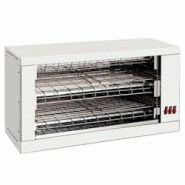 Grille-pain électrique 2 étagères de 520 x 200 - 690x290x370 mm - 3600 W 230/1V - 4302REPU Eurast - gris inox 4302REPU Grille-pain électrique 2 étagères de 520 x 200 - 690x290x370 mm - 3600 W 230/1V - 4302REPU Eurast - gris inox 4302REPU