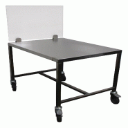 ITALCONCEPT L2G Table Support Trancheur Inox 304 Dessus Ep.15/10, 750 x 800 x 600mm - 3616350041999
