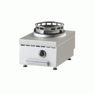 KBS Gastrotechnik KBS Cuisinière wok à gaz 1 brûleur modèle de table 13Kw 400x600x300 mm Flamme pilote 3/4 pouce - 4059395074048