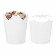 MONOUSO - Pot à Glace en Carton avec Rabats 6Oz/180ml (50 Utés) - 8435771431296