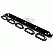 Panneau de gestion de cbles 1U 19" pour rack - Guide pour cbles en métal