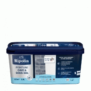 Peinture cave et sol rip etanch, RIPOLIN blanc 2.5 l