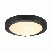 Plafonnier 1xE27, noir mat et verre opale, 60W max - Trio - Condus - noir 4017807507690
