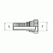 Série métrique - Cône 60° - Femelle - Droit (DKM) - 3 , 3/16" , 4-8 , m10x100