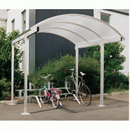Abri multifonction longitudinal - Structure aluminium brut - Toiture en polycarbonate alvéolaire - Fabrication française Abri multifonction longitudinal - Structure aluminium brut - Toiture en polycarbonate alvéolaire - Fabrication française