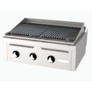 Barbecue À gaz professionnel À poser 800x600x410 mm grille avec profil en v - b6008s