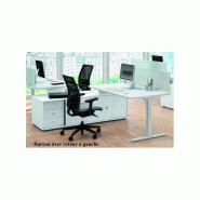 Bureau Idea Tube avec meuble de rangement - Quadrifoglio - Blanc, 204, Gauche_1