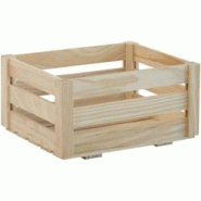 Caisse de rangement en pin massif Home box Petite Astigarraga - beige 8422341499336 Caisse de rangement en pin massif Home box Petite Astigarraga - beige 8422341499336